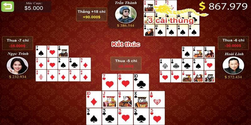 Binh xập xám được bắt đầu với bộ bài tây 52 lá